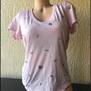 NWT VICTORIA’S SECRET PINK SHORT SLEEVE T-SHIRT L